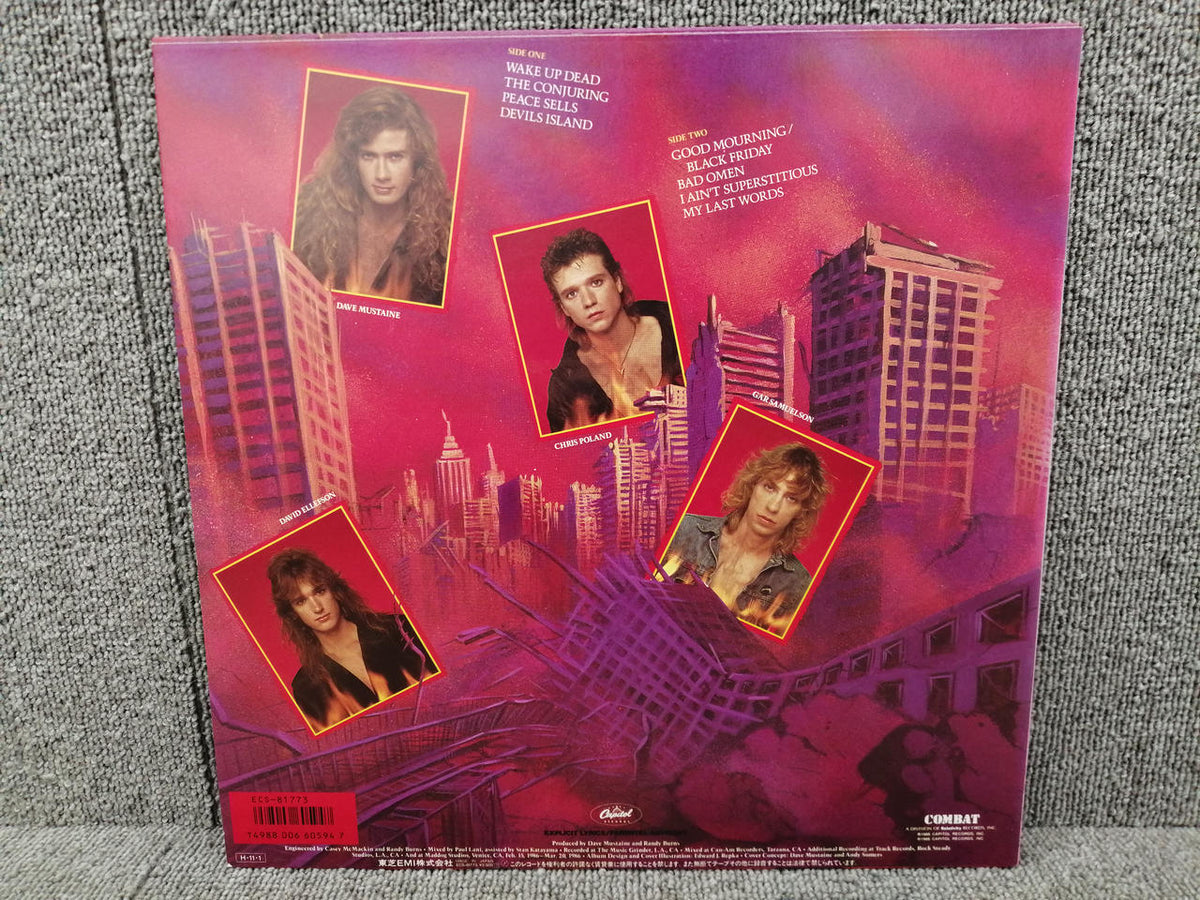 CAPITOL RECORDS Analog Record MEGADETH/PEACE SELLS... BUT