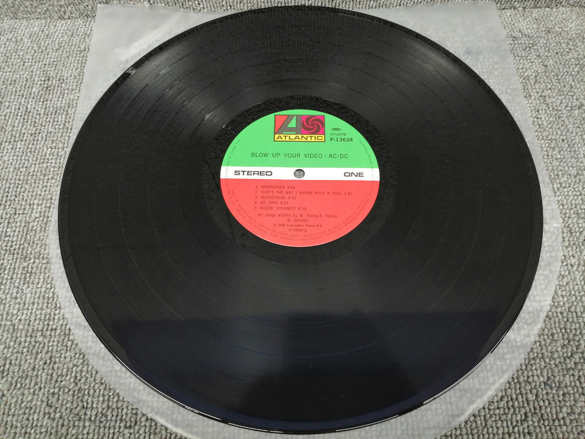 ATLANTIC Analog Record AC/DC / BLOW UP YOUR VIDEO