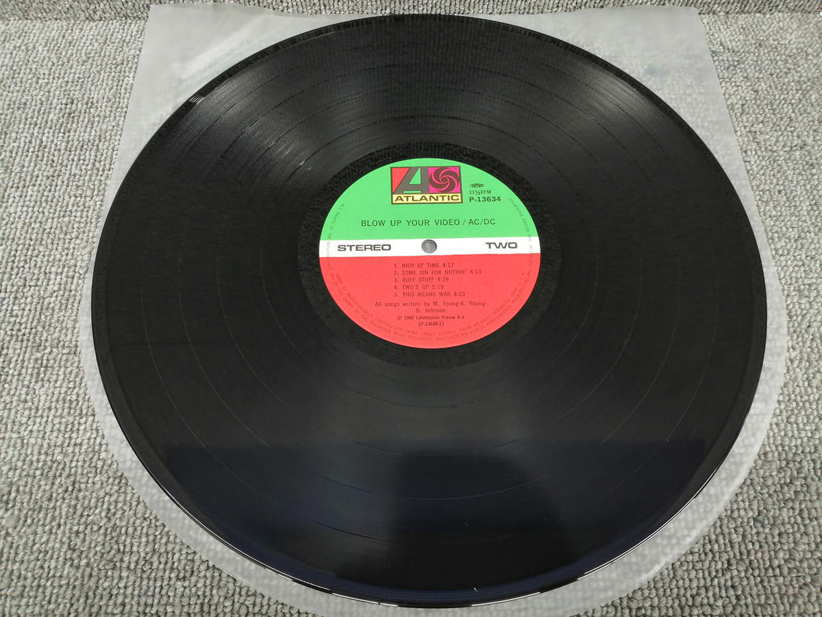 ATLANTIC Analog Record AC/DC / BLOW UP YOUR VIDEO