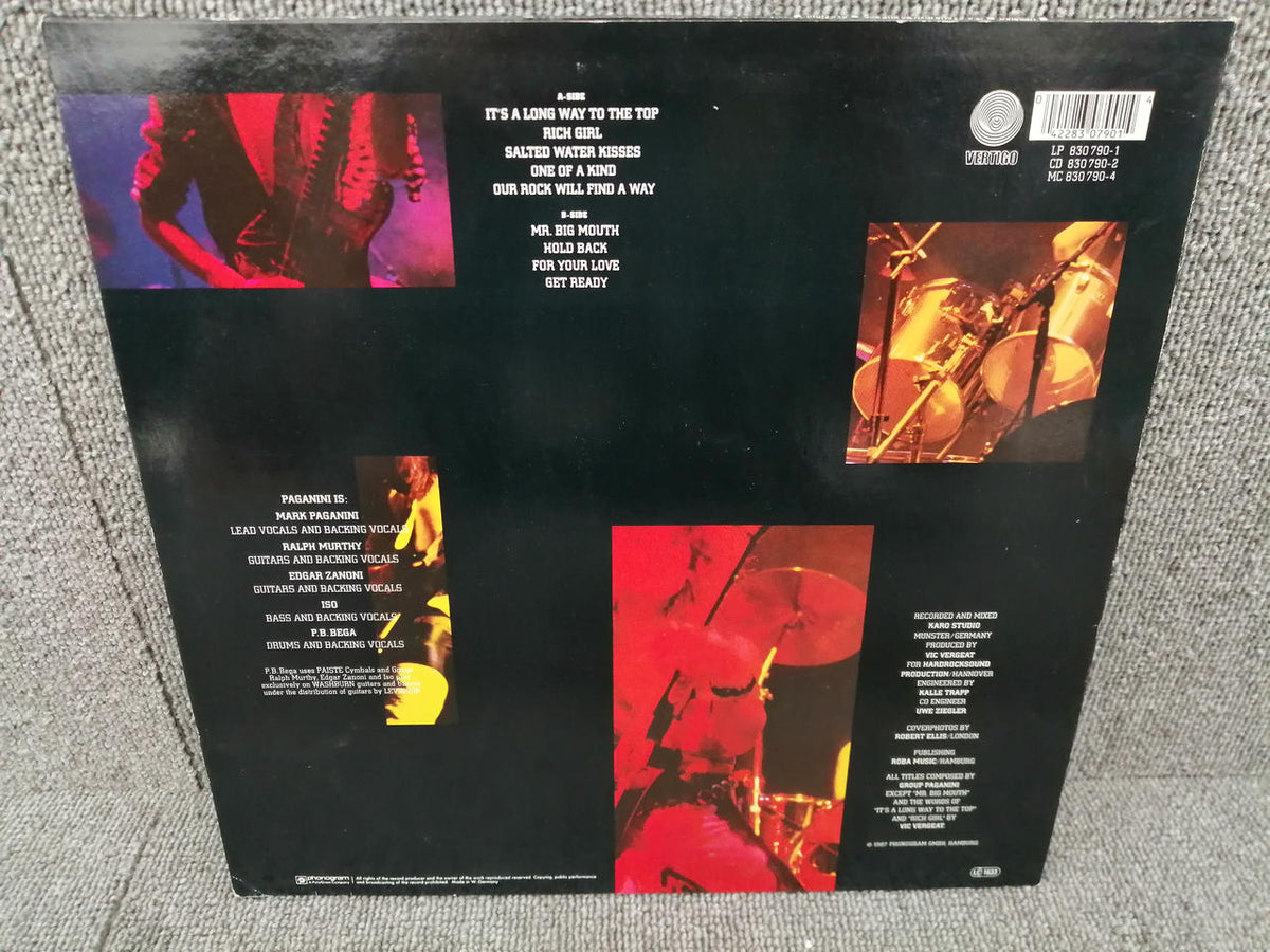 VERTIGO Analog Record PAGANINI/IT'S A LONG WAY TO