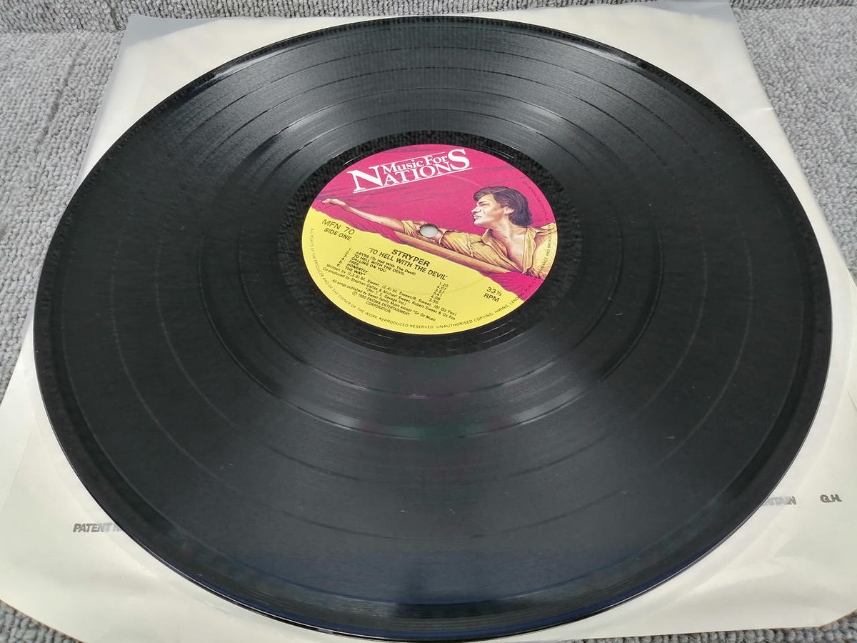 MUSIC FOR NATIONS Analog Record STRYPER/TO HELL WITH THE DEV