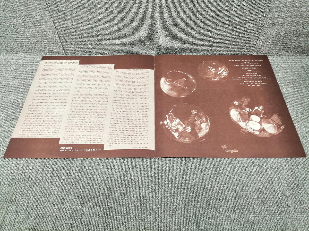 CHRYSALIS Analog Record Rock 'n' Roll Music to the World