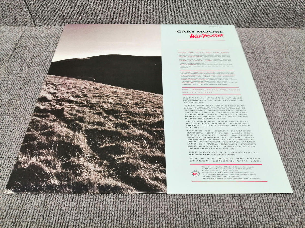VIRGIN Analog record GARY MOORE/WILD FRONTIER