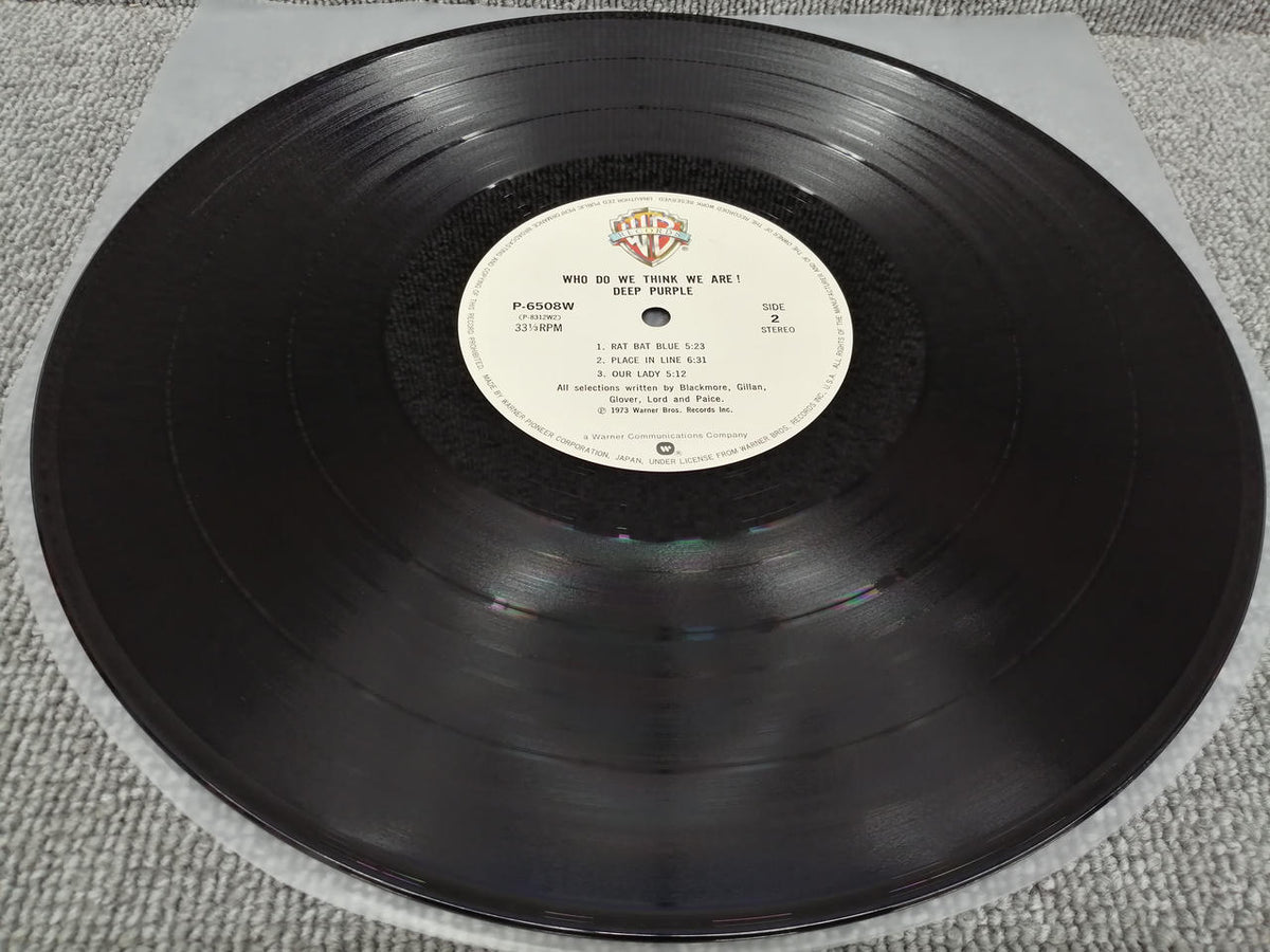 WARNER BROS. RECORDS DEEP PURPLE/WHO DO WE THINK WE P-6508W