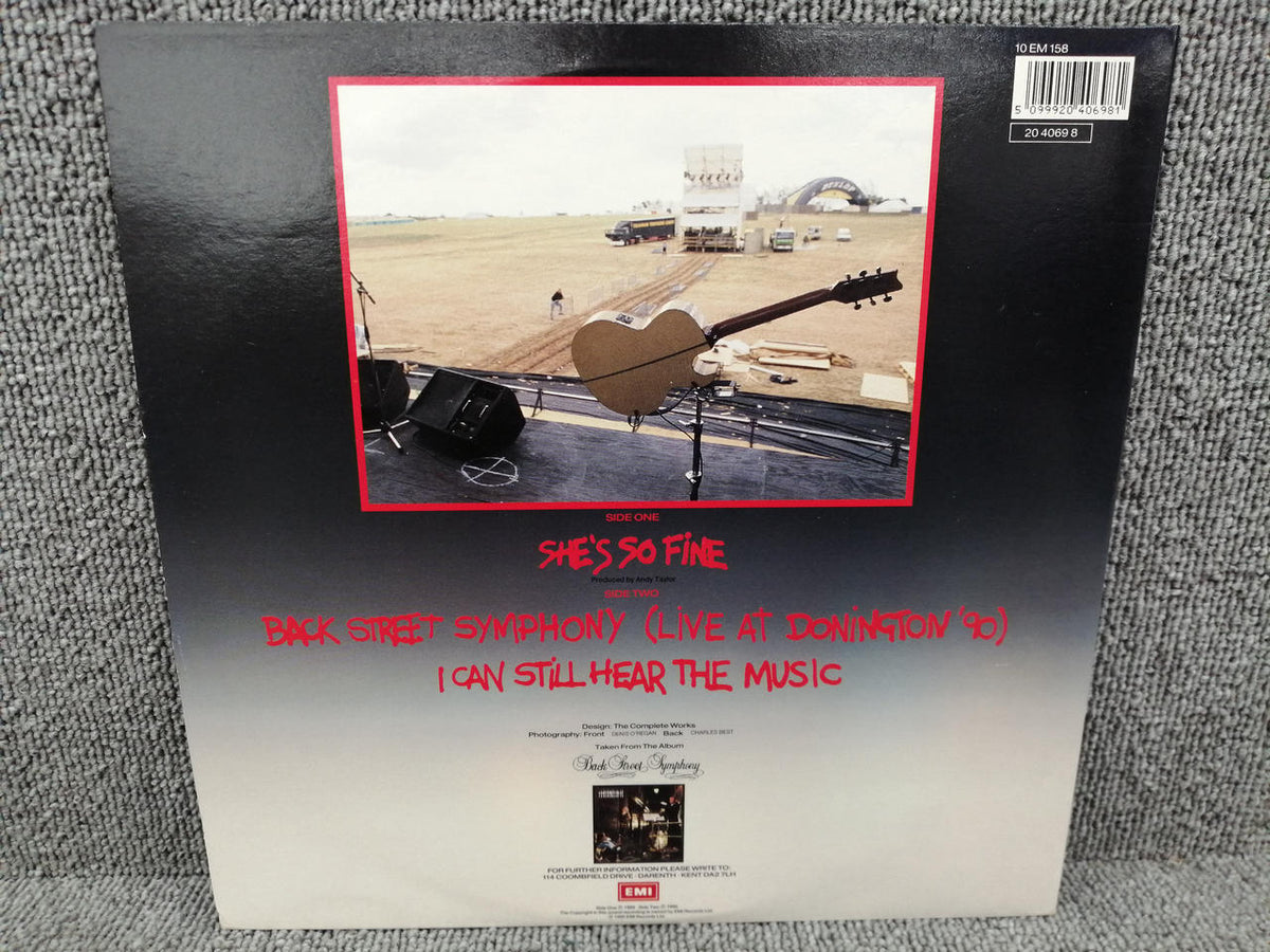 EMI Vinyl record THUNDER / SHE'S SO FINE