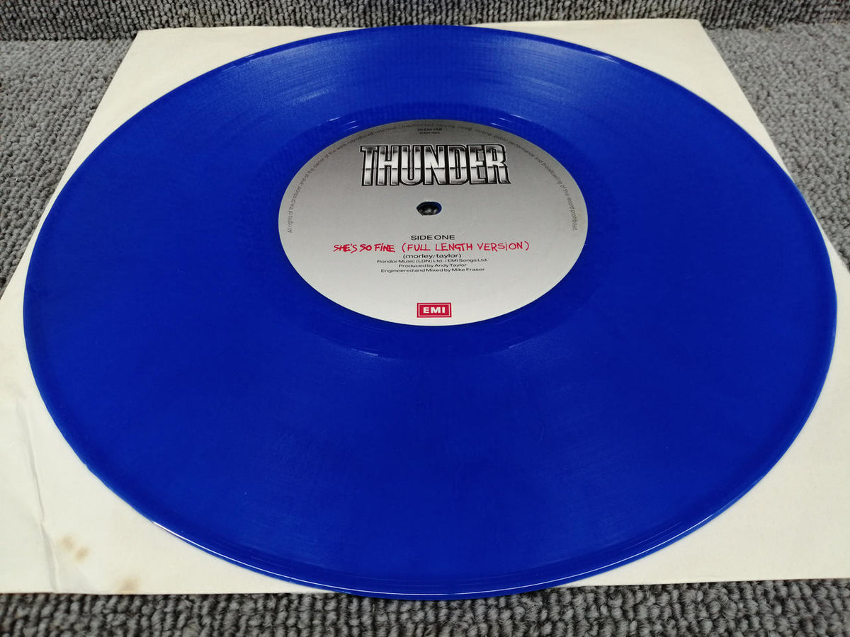 EMI Vinyl record THUNDER / SHE'S SO FINE