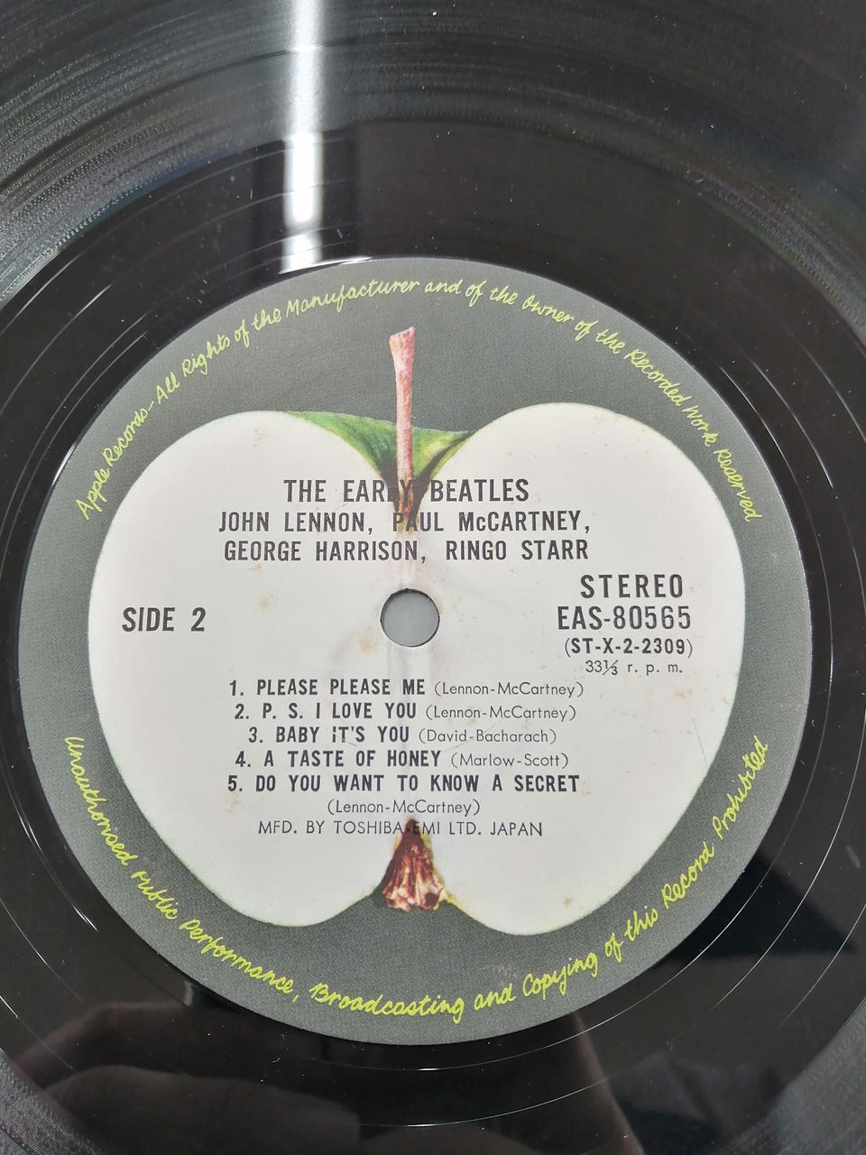 APLLE RECORDS BEATLES THE EARLY