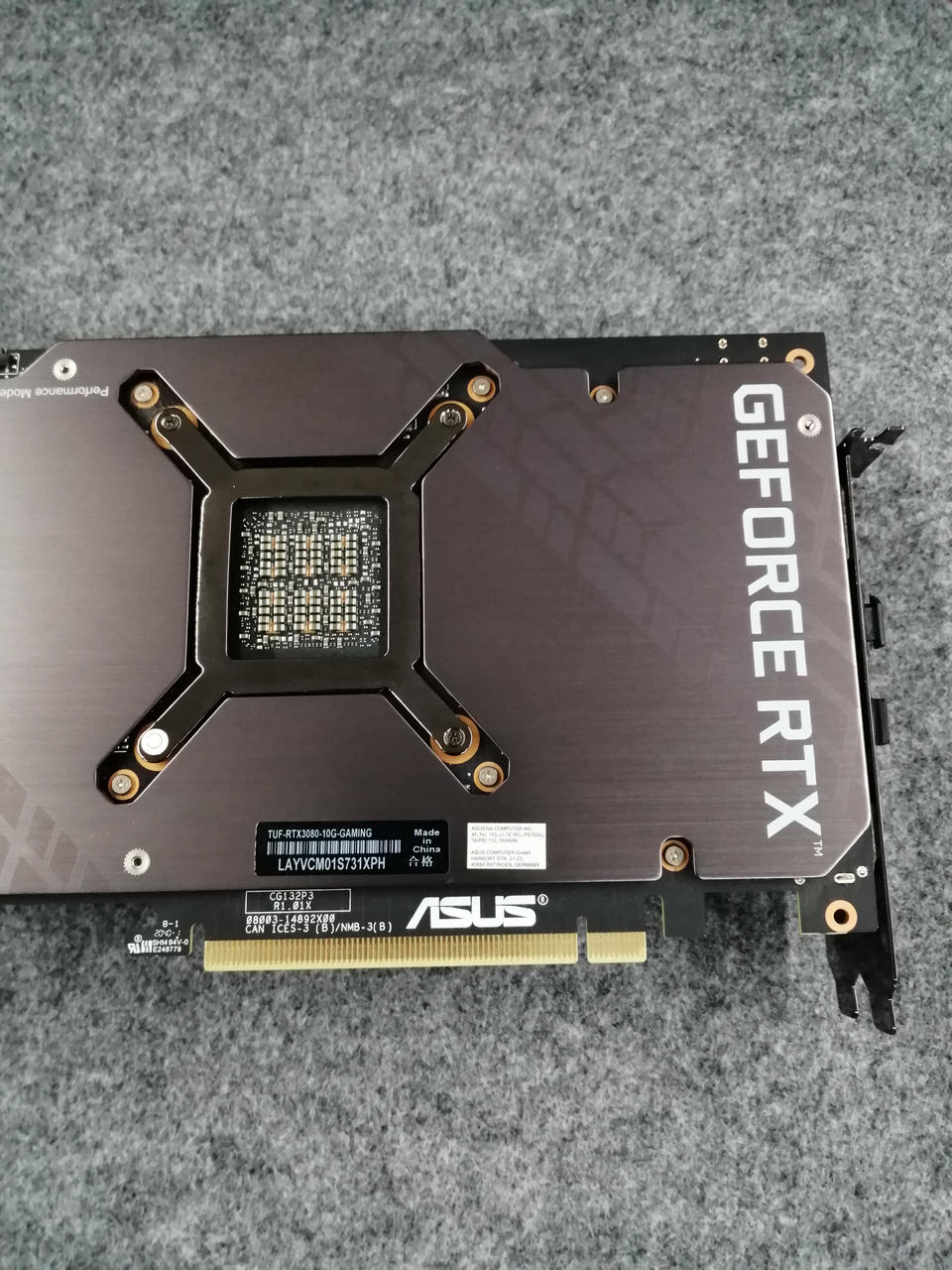 ASUS Graphics Card: TUF-RTX3080-10G-GAMING