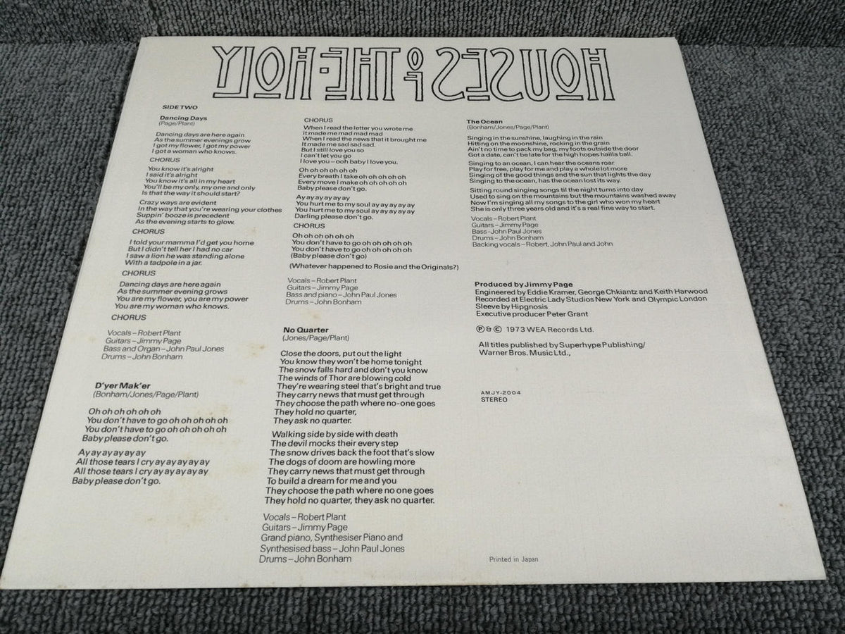 ATLANTIC LED ZEPPELIN/HOUSE OF THE HOLY AMJY-2004