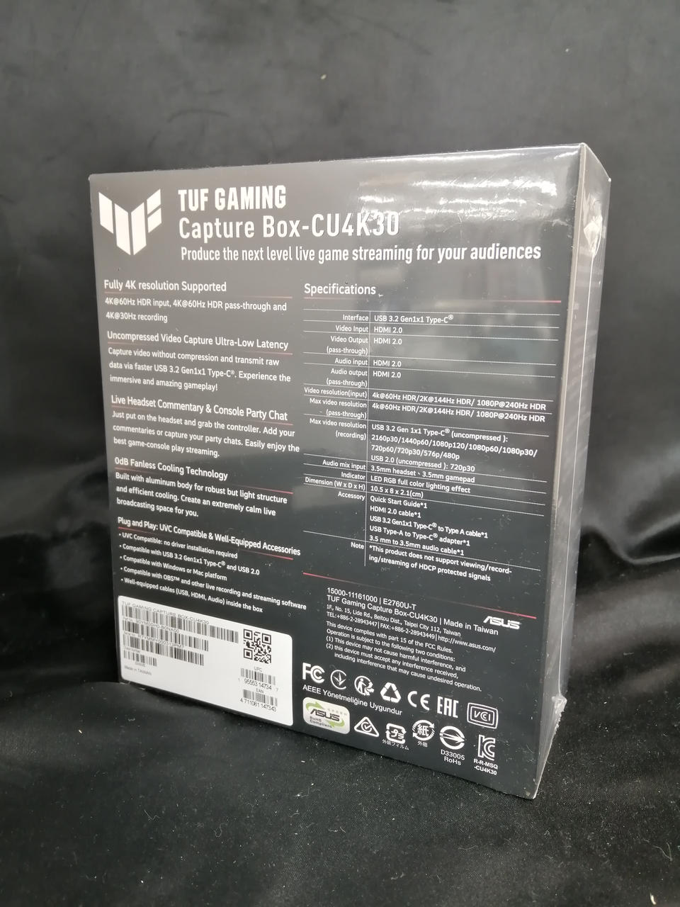 ASUS Capture Box Capture Box-CU4K30