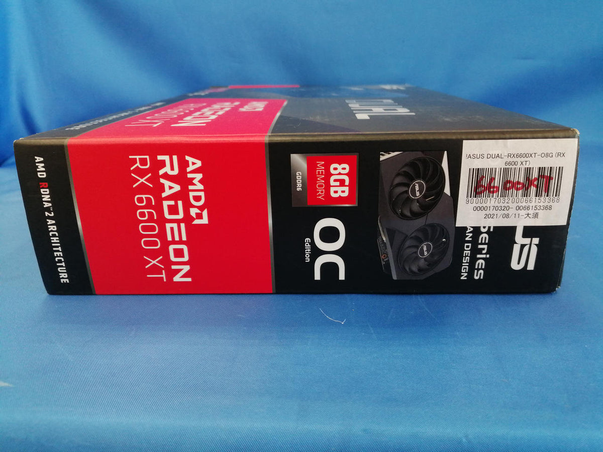 ASUS Graphics Card: DUAL-RX6600XT-O8G