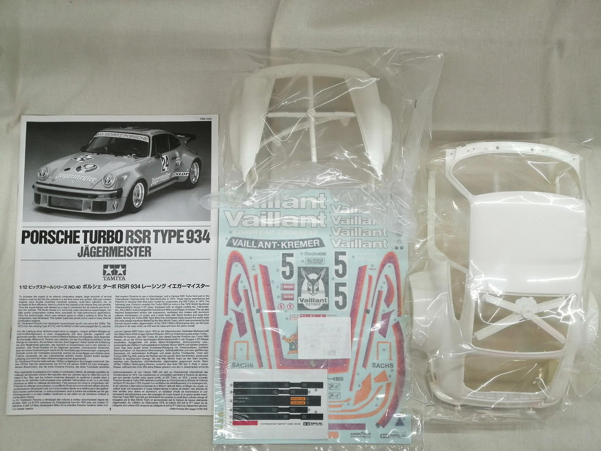 TAMIYA 1/12 Big Scale Series Porsche Turbo RSR934 Jägermeister - Banzai Thrifting | BanzaiHobby