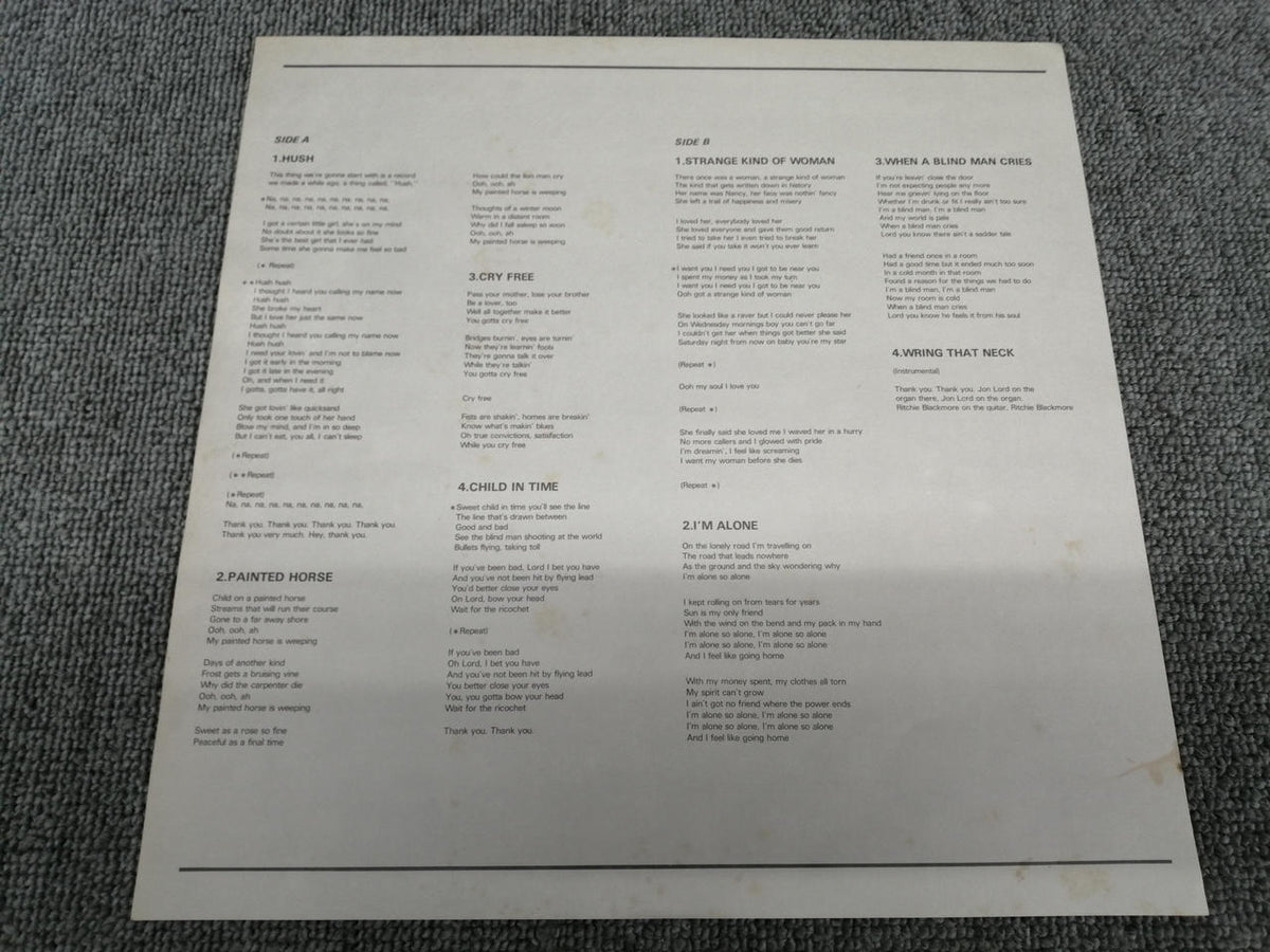 TRASH DEEP PURPLE/NEW, LIVE AND RARE TRSH-2009
