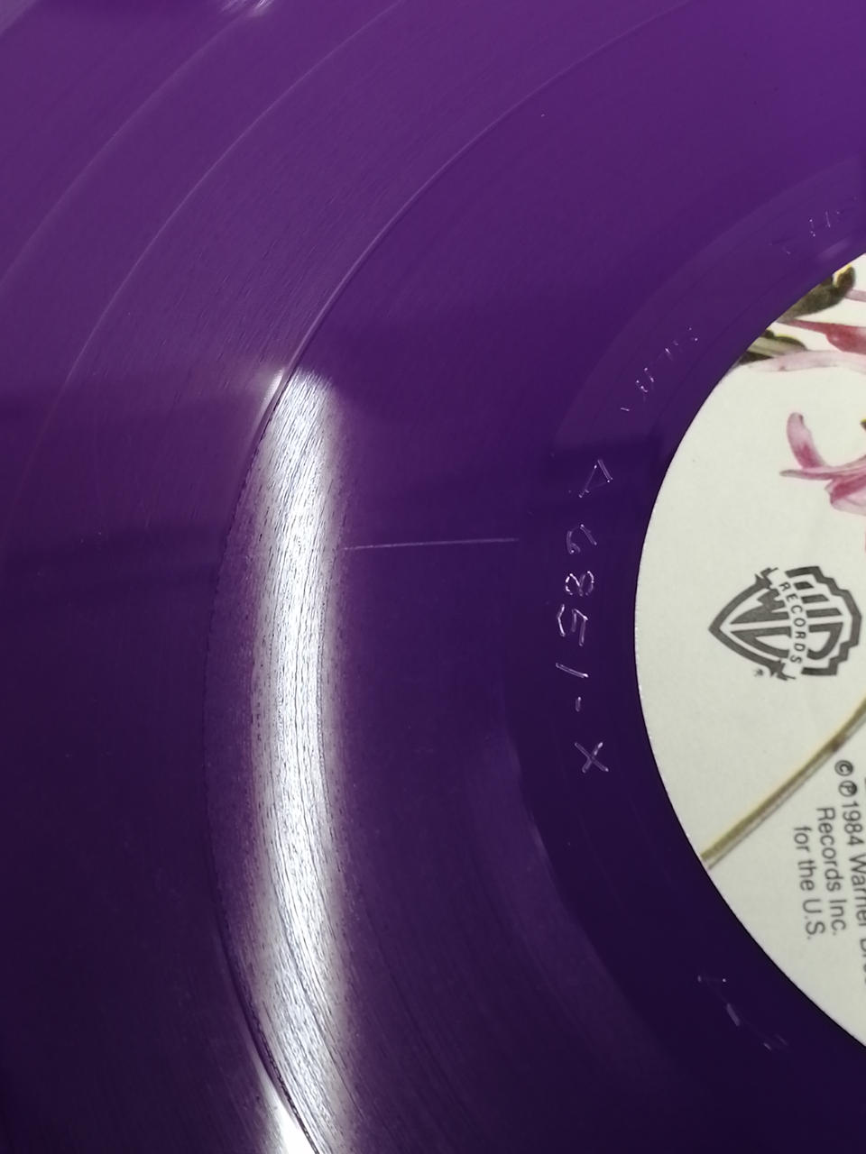 WARNER BROS. RECORDS PRINCE & THE REVOLUTION/PURPLE 25110-1