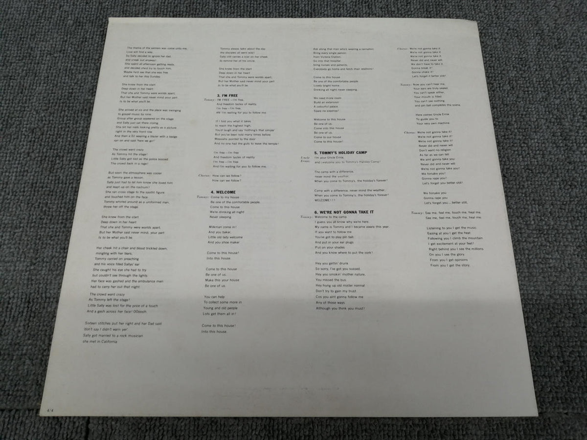POLYDOR TOMMY/THE WHO MPU 9707/8