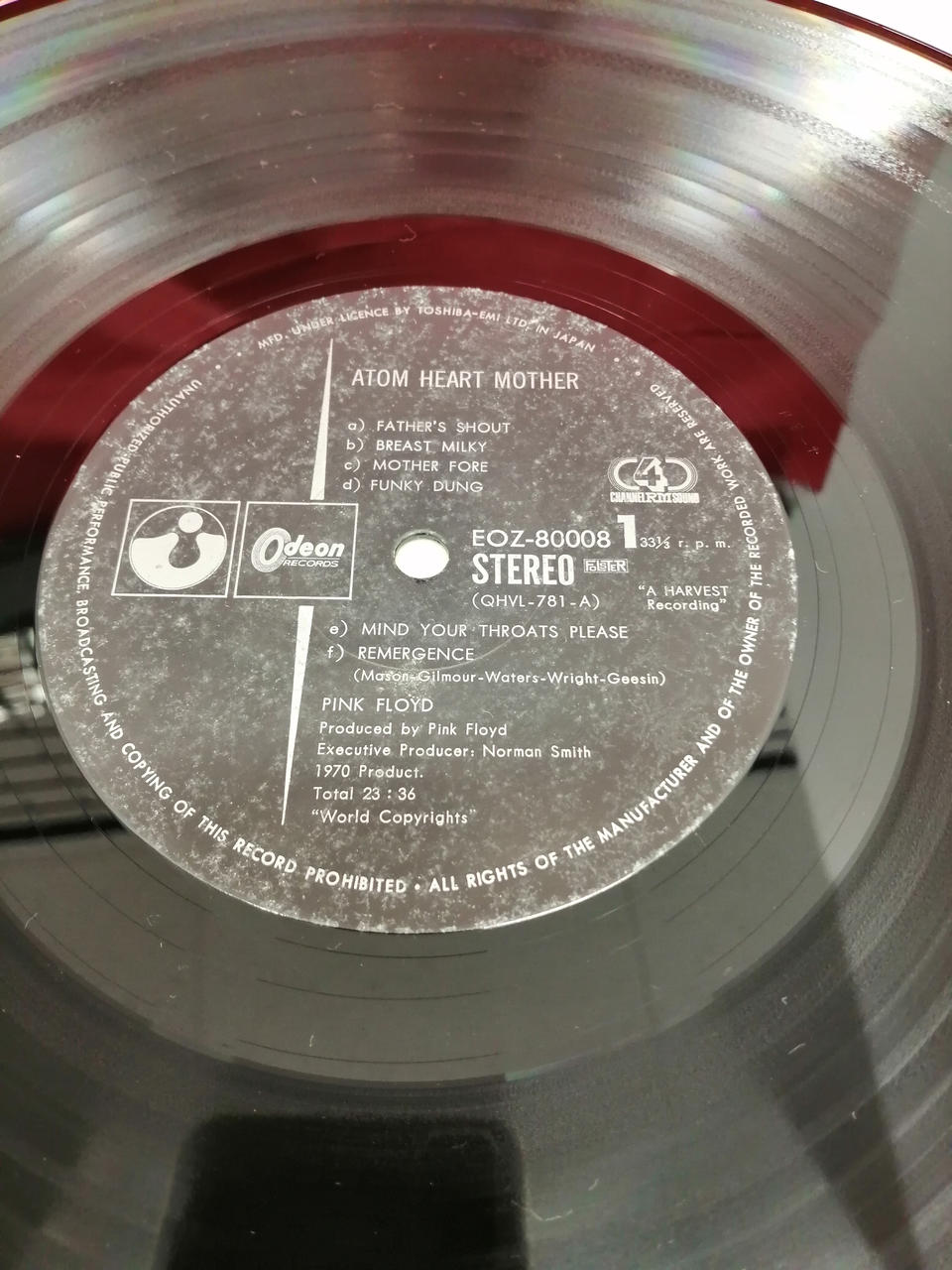 EMI PINK FLOYD/ATOM HEART MOTHER EOZ-80008
