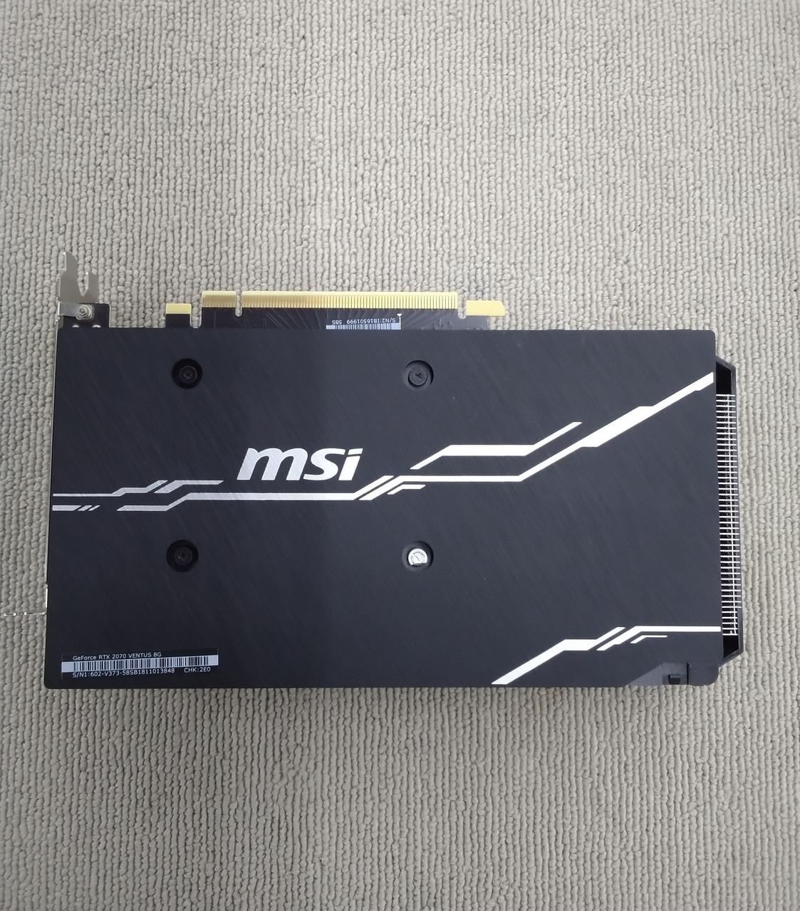 MSI Graphics Board: GEFORCE RTX 2070 VENTUS 8G