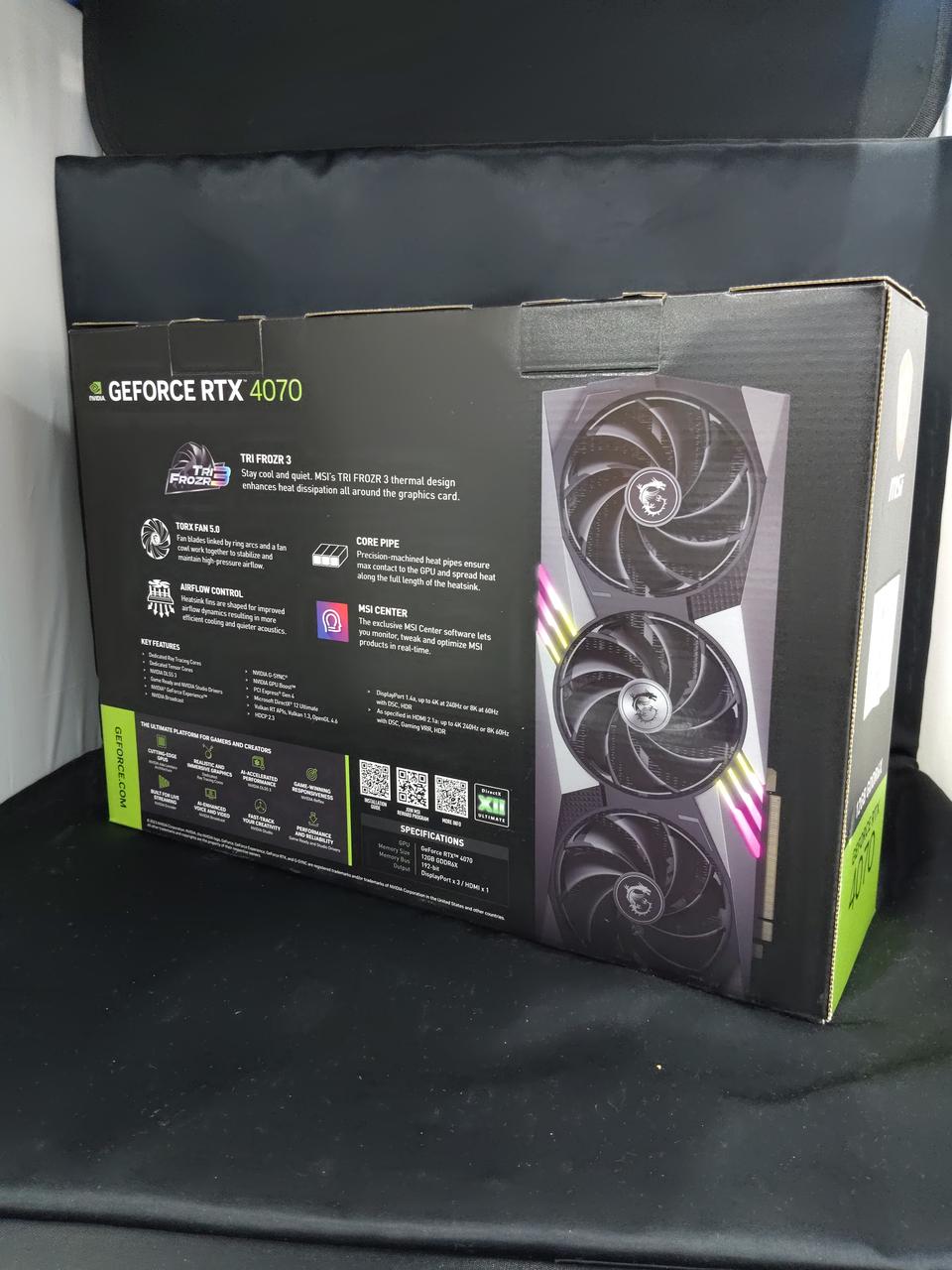 MSI Graphics RTX4070 GAMING X TRIO 12G