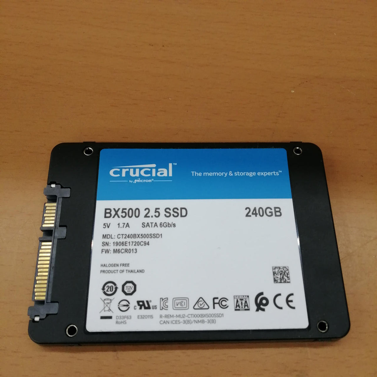 ARUCIAL SATA SSD(240GB) BX500 2.5 SSD