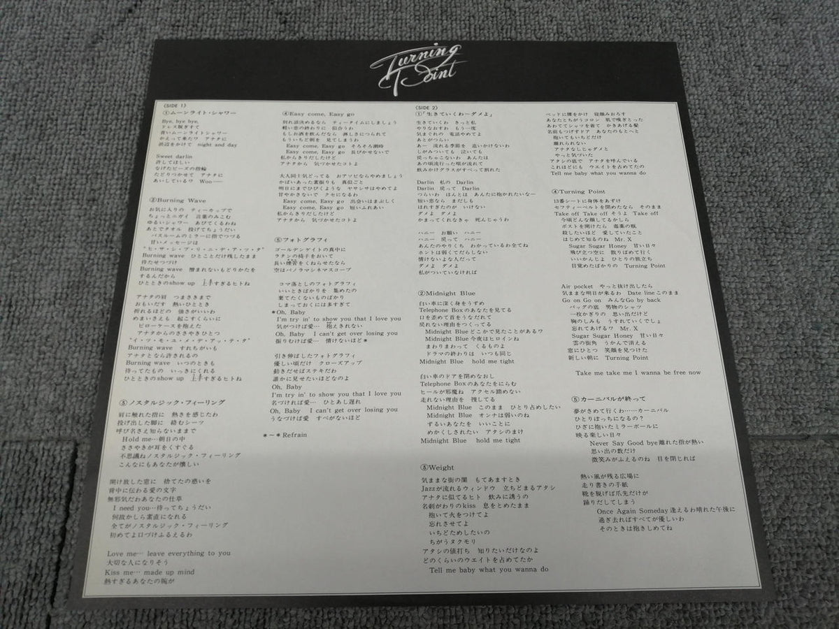 POLYDOR MAYUMI SHINOZUKA/TURNING POINT 28MX-2001