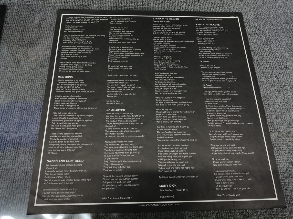 SWAN SONG LED ZEPPELIN/THE SOUNDTRACK FR P-5544-5N
