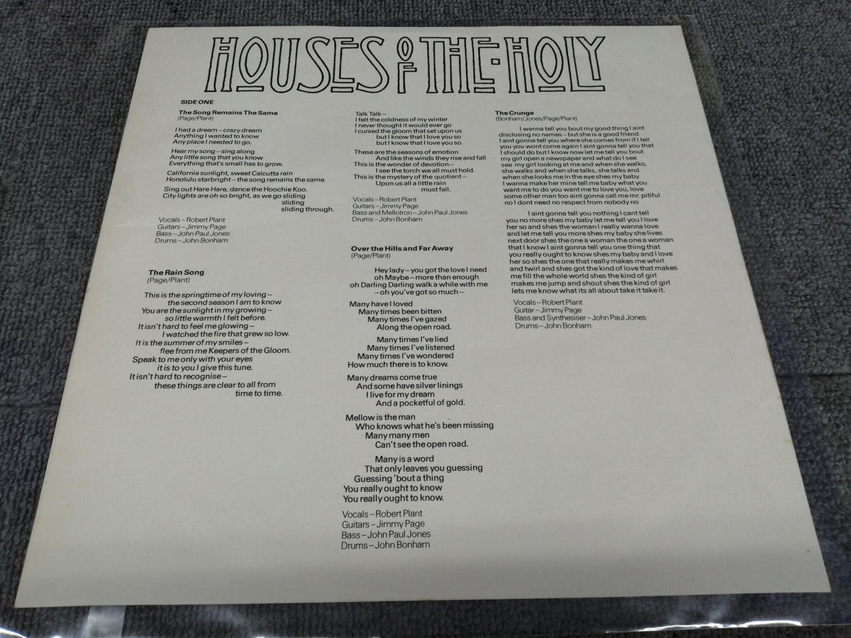 Atlantic LED ZEPPELIN/HOUSES OF THE HOL P-10107A