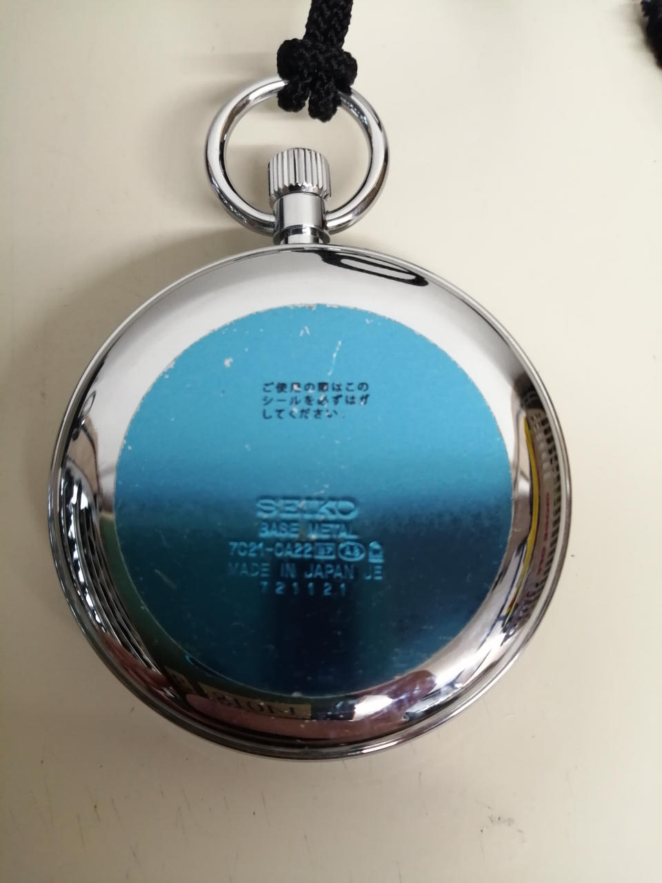 SEIKO Pocket Watch WHT×SLV/7C21-0A22