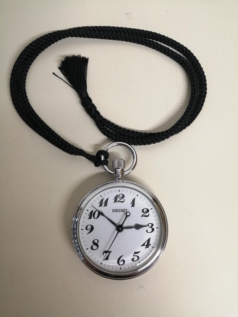 SEIKO Pocket Watch WHT×SLV/7C21-0A22