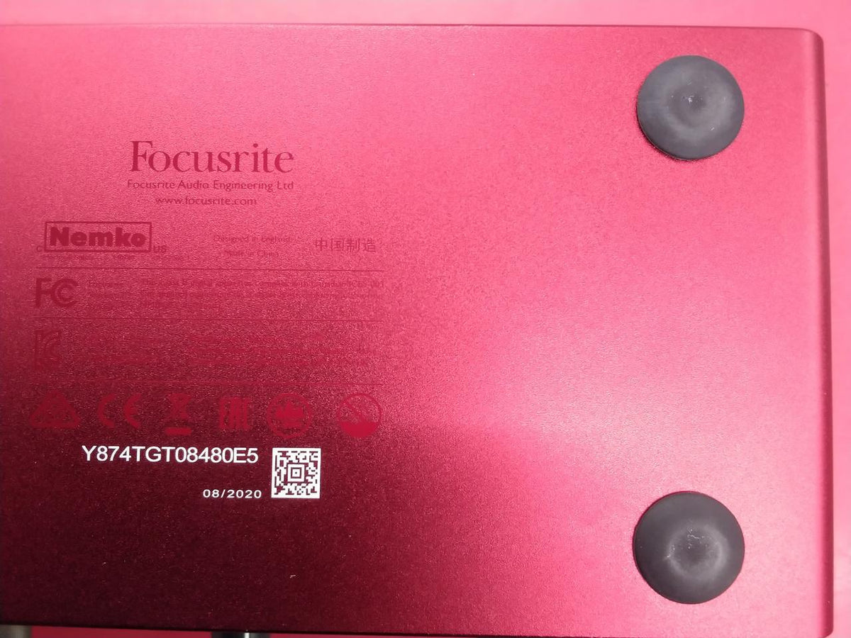 FOCUSRITE Audio Interface: SCARLETT2I2 GEN3