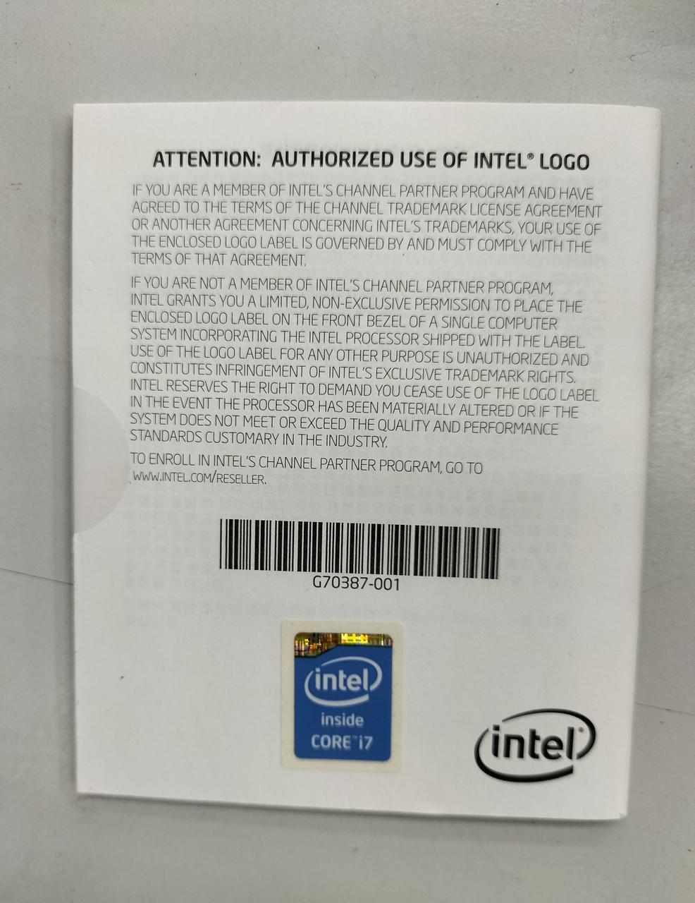 INTEL CPU CORE I7-4770K