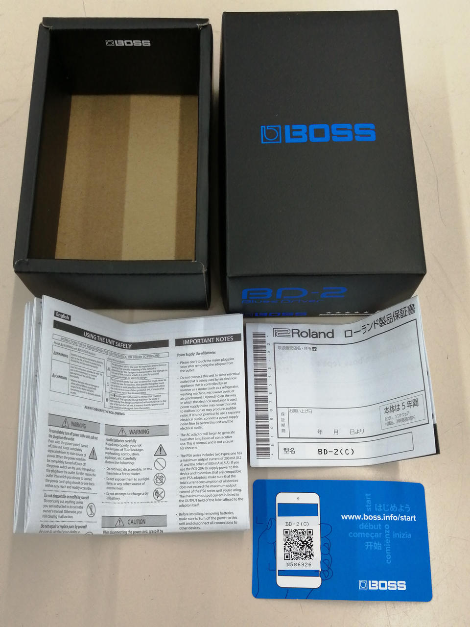 BOSS ☆Opened and Unused☆ BD-2