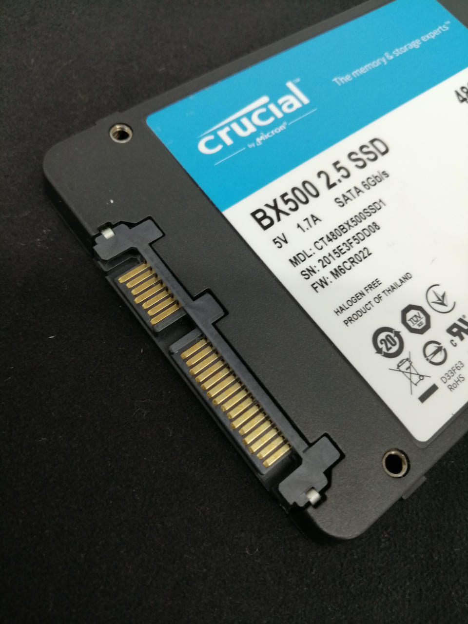CRICIAL SSD(480GB) CT480BX500SSD1