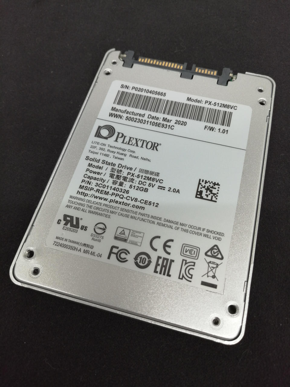PLEXTOR SSD(512GB) PX-512M8VC