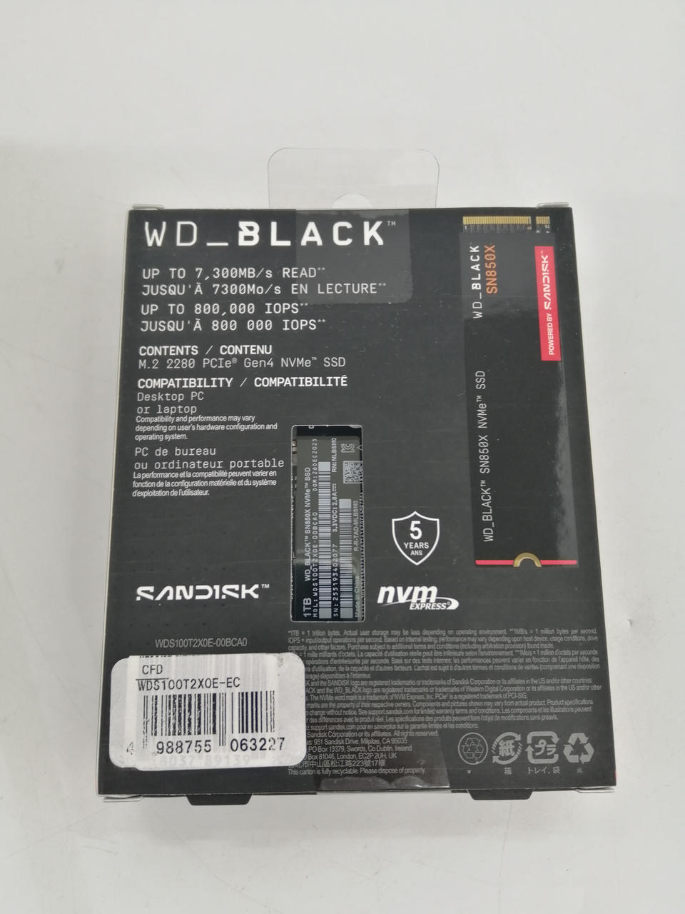 SANDISK SSD WDS100T2X0E - Banzai Thrifting | BanzaiHobby