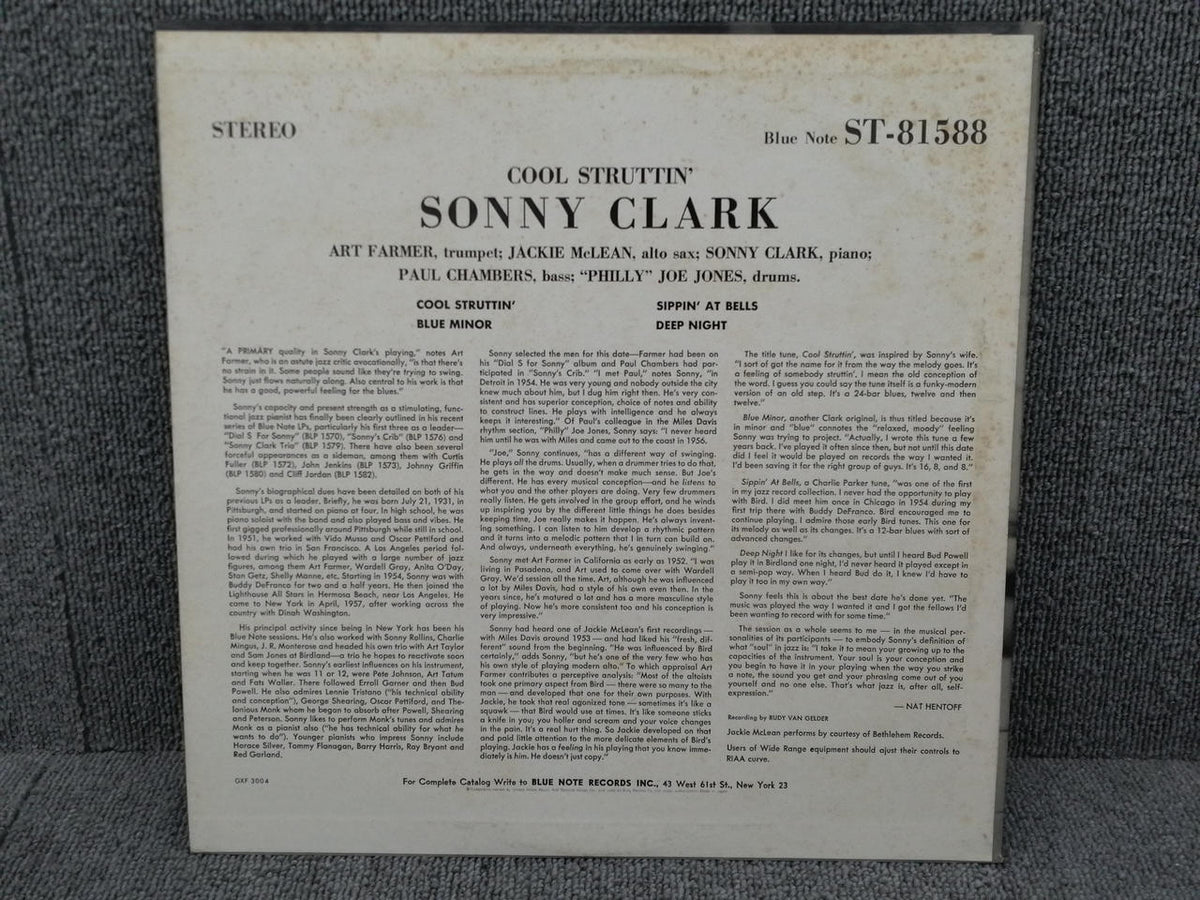 BLUE NOTE STEREO SONNY CLARK/COOL STRUTTIN GXF3004 - Banzai Thrifting | BanzaiHobby