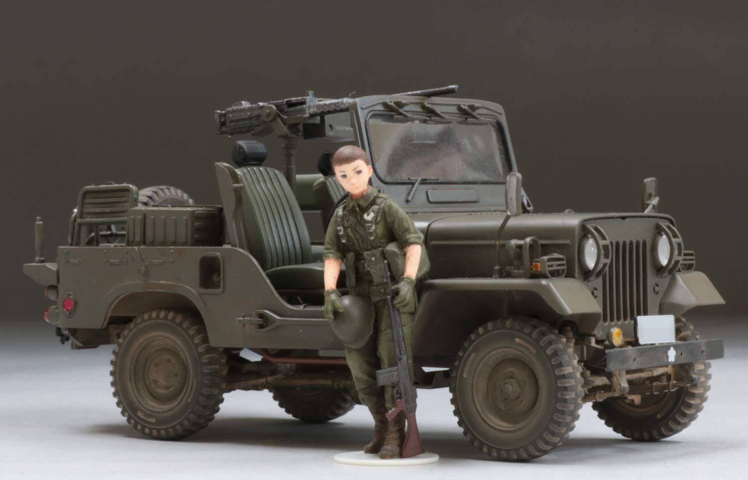 Fine Molds HC3 Rekiso Wotome Himeko w/JGSDF Type73 Light Truck - BanzaiHobby
