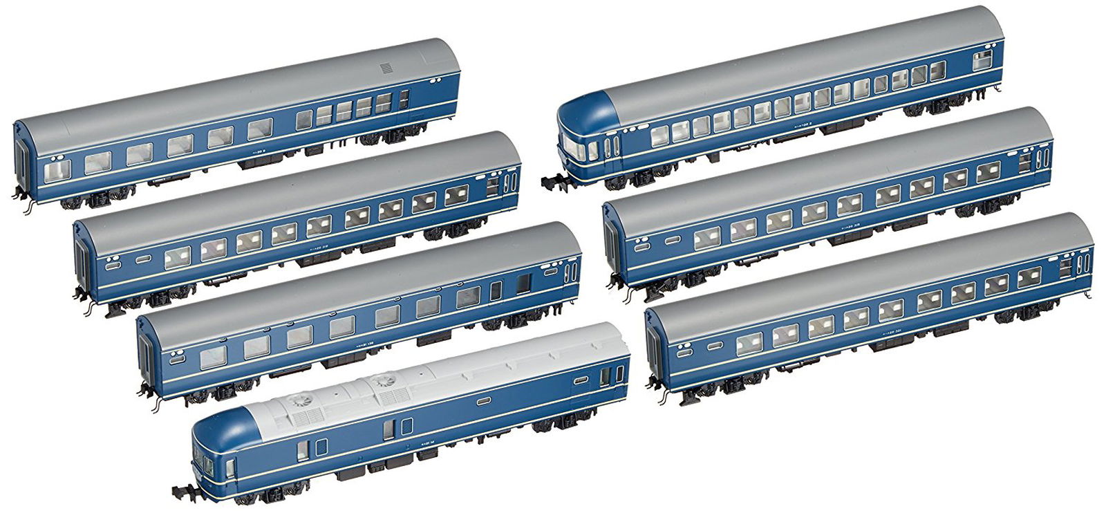 KATO 10-1352 Series 20 Sleeping Passenger Car Nihonkai (Basic 7-Car) - BanzaiHobby