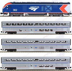 KATO 10 1788 Amtrak ALC 42 Super Liner Four Car Set