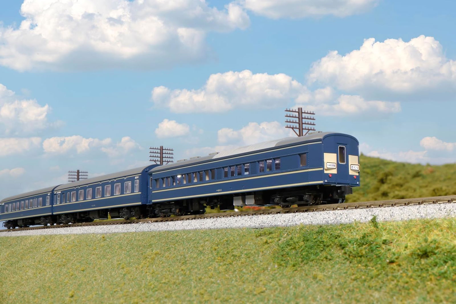 KATO 10-1873 N Gauge 20 Series Sleeper Limited Express Sakura Sasebo 8 Car Set - BanzaiHobby