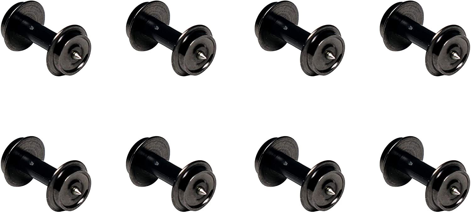 KATO 11-611 Hollow Shaft Wheel (for Snap Type Bogie) Black [Short Axl - BanzaiHobby