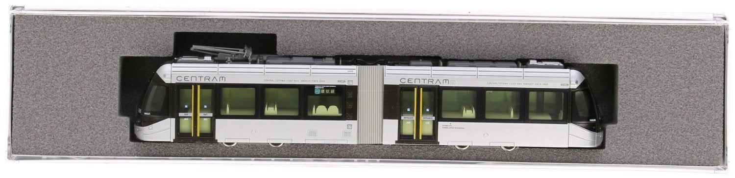 KATO 14-802-2 Toyama City Loop Line Train 9000 #9002 Silver Centrum - BanzaiHobby