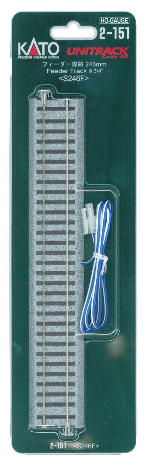 KATO 2-151 246mm Feeder Straight Track - BanzaiHobby
