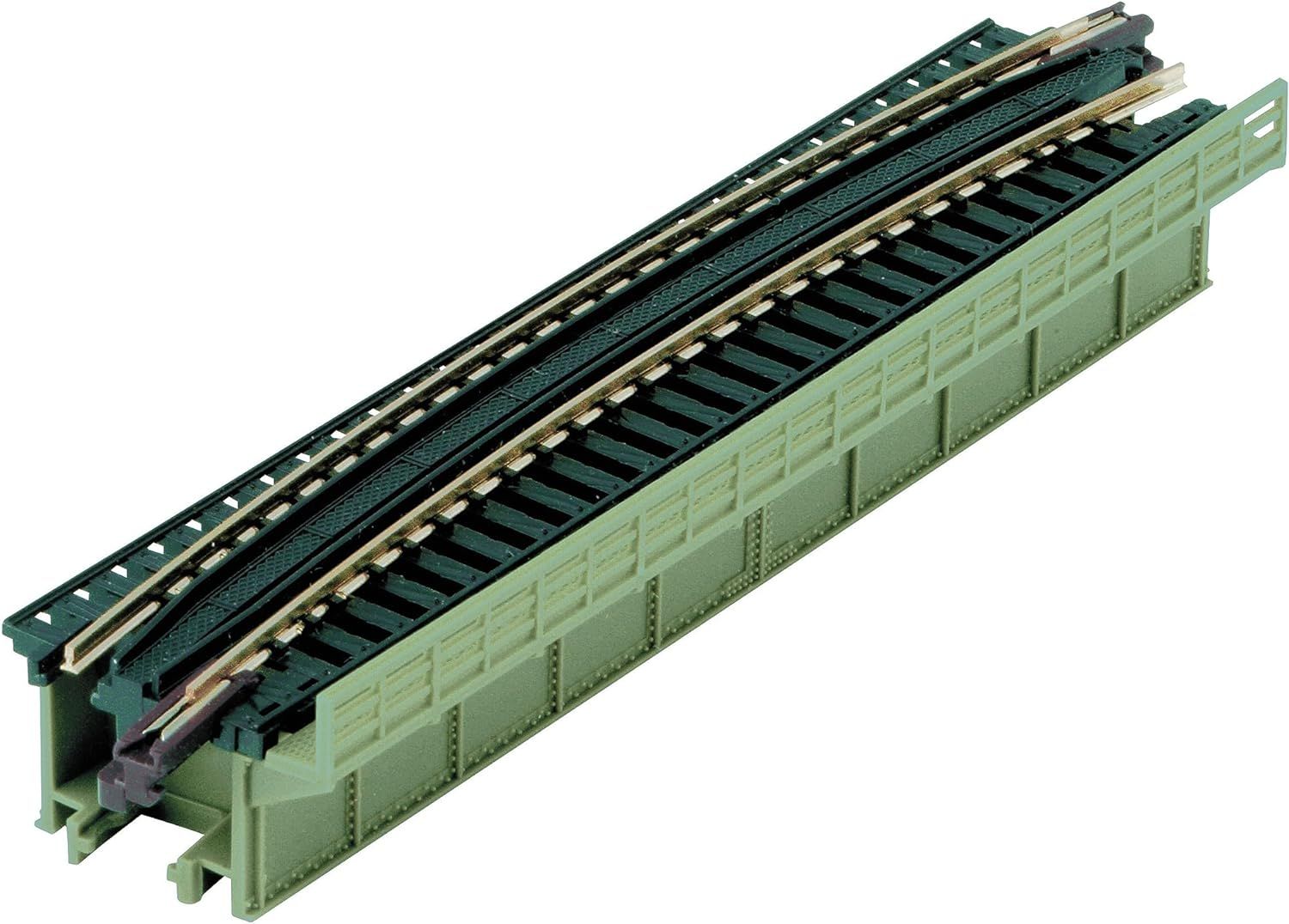 KATO 20-468 N Gauge Single Track Deck Girder Curved Bridge R448-15° Light Green - BanzaiHobby