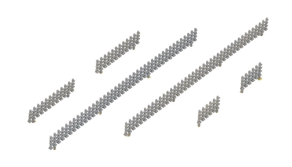 KATO 23-223 Fence Sections, 3 Lengths 8pcs - BanzaiHobby