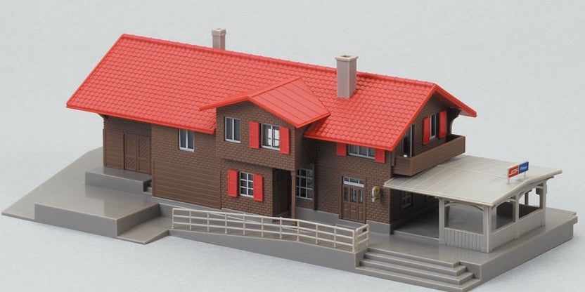 KATO 23-245A Swiss Alps Station, Brown (Glacier Express - BanzaiHobby