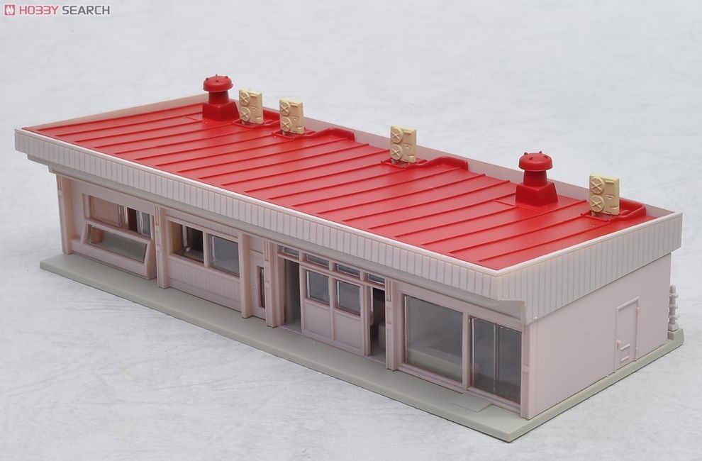 KATO 23-408A DioTown Small Strip Mall, Red - BanzaiHobby