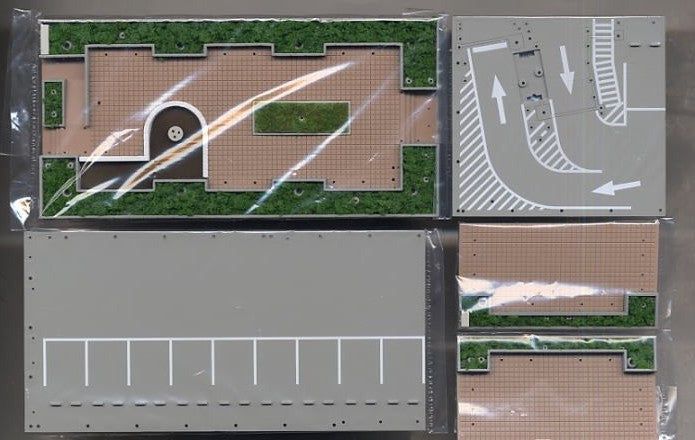 KATO 23-418 DioTown Park & Parking Lot Set - BanzaiHobby