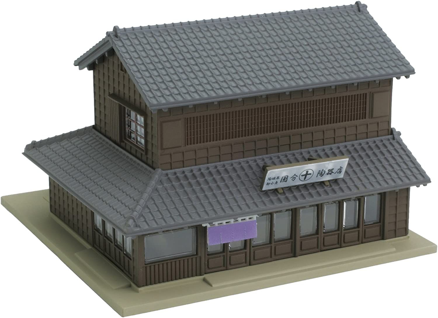 KATO 23-452 DioTown Corner Shop with Traditonal Eaves 1 - BanzaiHobby