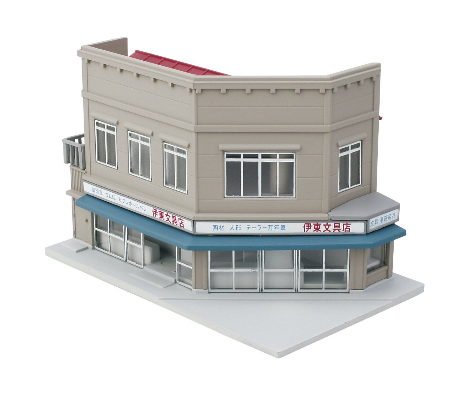 KATO 23-477 Billboard Structure Corner Shop 1 Cut Stone Left - BanzaiHobby
