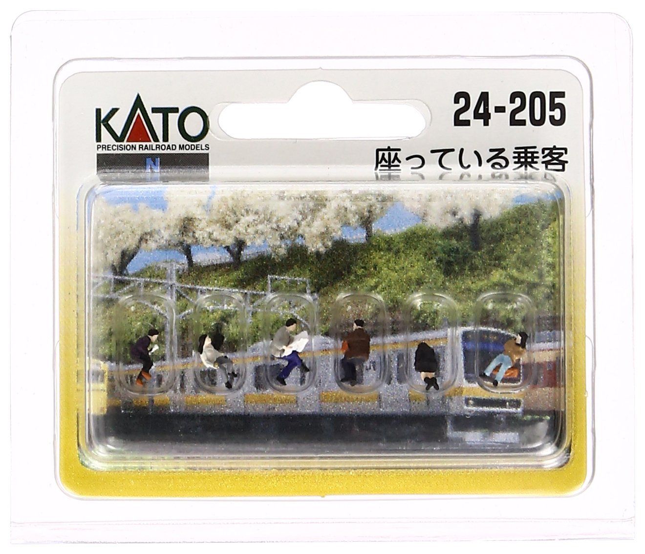KATO 24-205 N-Scale Figure Passenger Sitting - BanzaiHobby